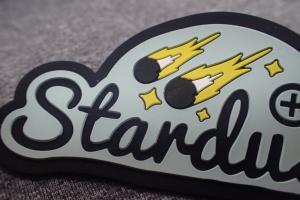 China Eco - Friendly Stick On Handmade Rubber Logo Patches wholesale