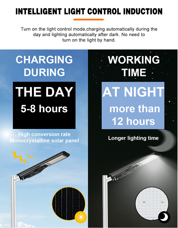 Streetlight Ip65 Outdoor Waterproof Solar Light 400w Integrated All In One Led Solar Street Light Displayable battery