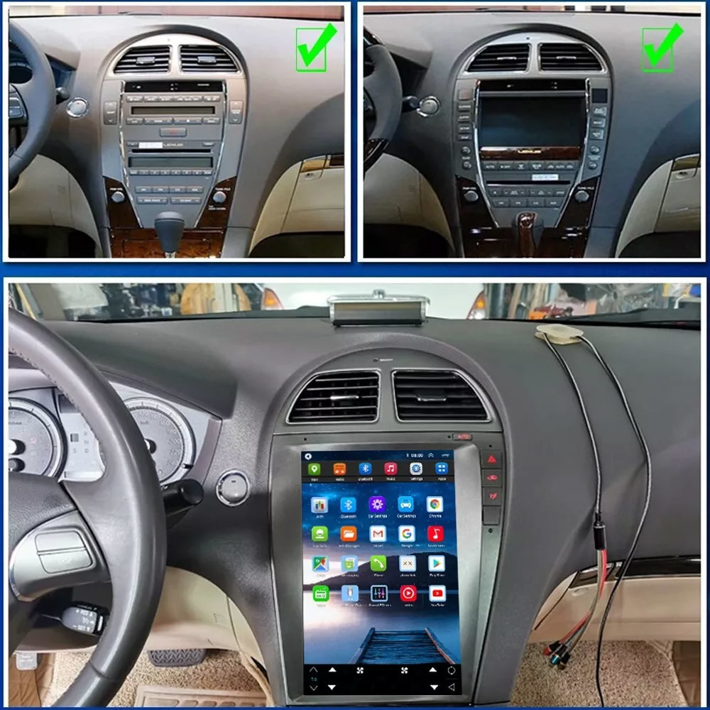 GPS Android Navi Car Stereo 8+128G 12.1'' For Lexus ES ES240 ES350 2006-2012