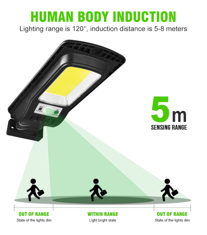 3000mAH 60w Led Solar Street Light / 500LM Solar Panel Led Street Light