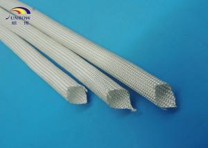 China White High Temperature Fiberglass Sleeving for AC Motor / Generator / Electronics wholesale