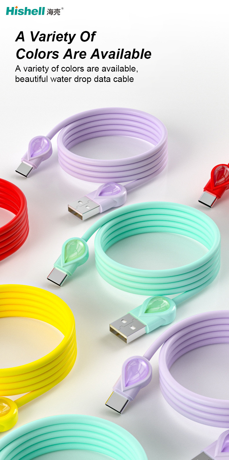 Ultraportable Antiwear Fast Charging Data Cable , Antifreeze Micro USB Color Wires