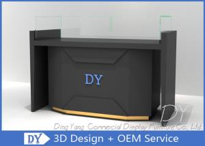 China Matte Black Store Jewelry Display Cases / Jewellery Counter Display wholesale