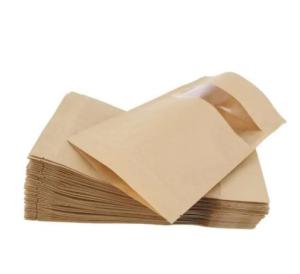 China custom wholesale kraft window packaging bags wholesale