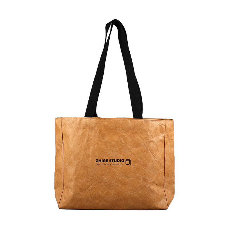 Custom Logo Printed Dupont Tyvek Paper Beach Bag Shopping Bag Tyvek Tote Bag With Zipper