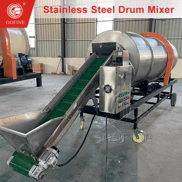 Quality Efficient Mixing Rotary Stainless Steel Blender for Dry Wet Materials for sale