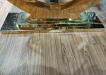 Simple Leisure 150cm Stainless Steel Marble Dining Table