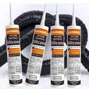 China Acetic Cure GP Glass Silicone Sealant Weatherproof RTV Adhesives wholesale