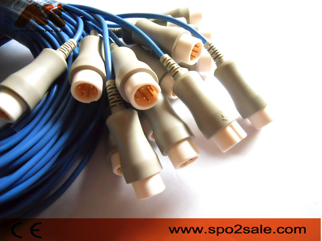 Datex Mindray Spo2 Cable szmedplus Spo2 Extension Cable Grey