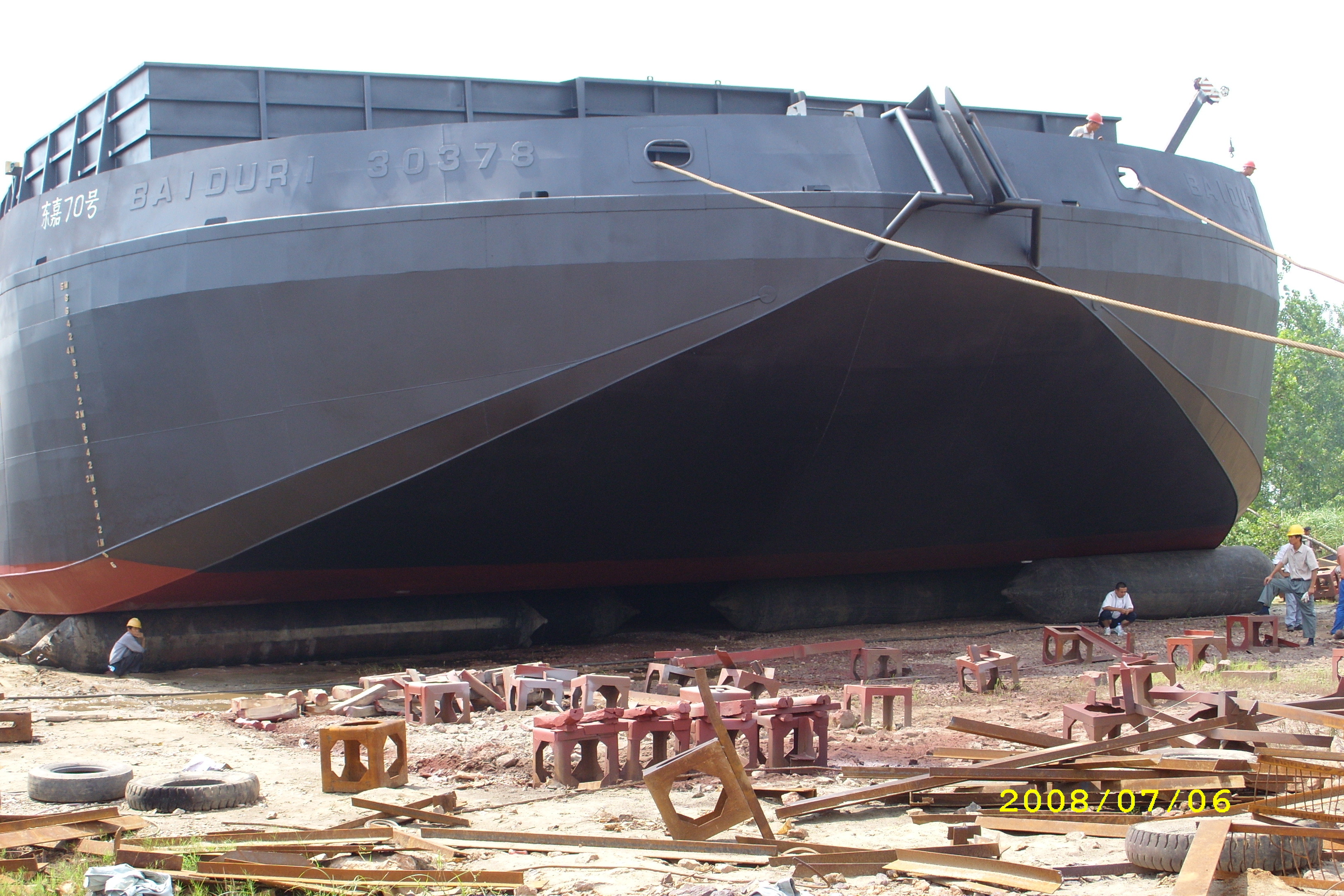 Inflatable Marine Ship Rubber Airbags With Length 5-24m Free Accessories Include