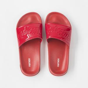 China PU Upper Casual Slide Sandals , 36EU Womens Red Sliders wholesale