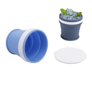 China Custom Printed Logo Reusable Coffee Drinking Cup Collapsible Silicone Mugs wholesale