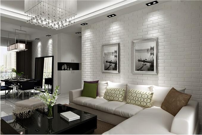 Bright Yellow Modern Style Durable 3d PE Foam Wallpaper Wall Panel for Kid's Room/Kindergarten at Hotel