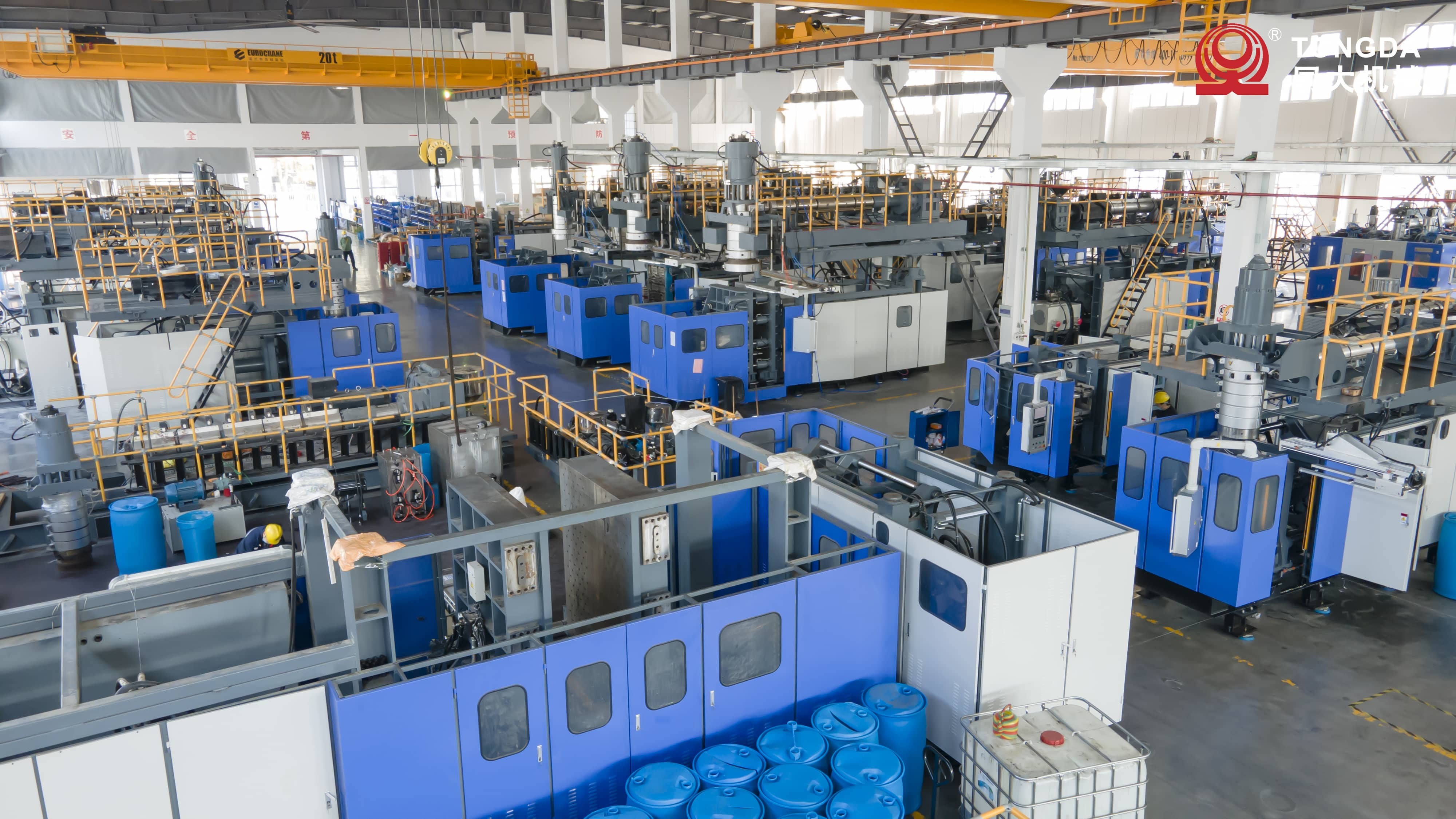 50L - 80L HDPE Drum Blow Molding Machine Plastic Extrusion 0.6 Mpa