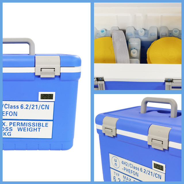 12L Portable Medicine Cooler UN2814 With Biosafety Features