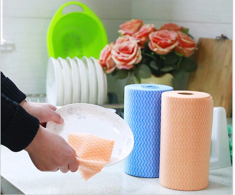 Disposable Spunlace Nonwoven Wipes Cleaning Wipes With Different Color