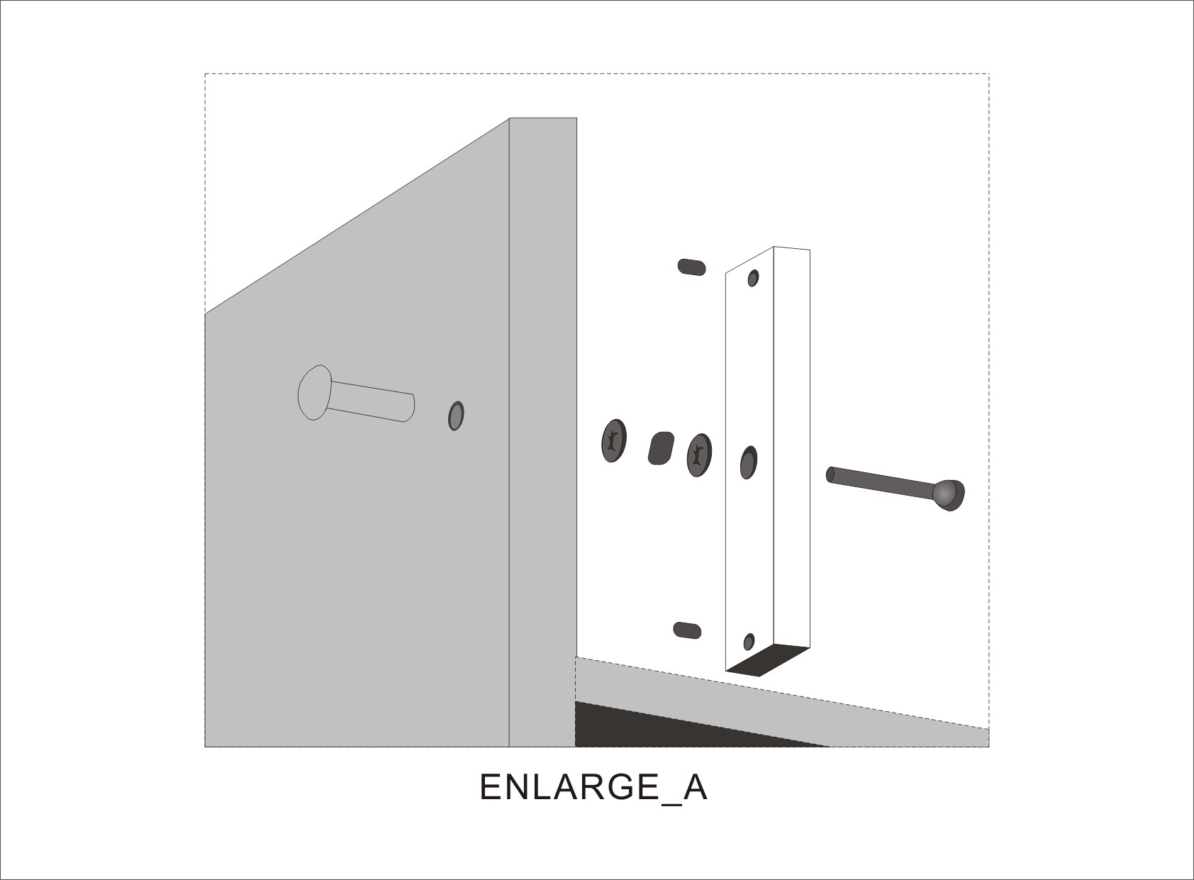 Anodized aluminum 110kg Holding Force Electromagnetic Lock 250mA