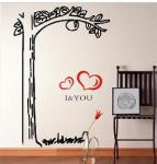 Personalised Contemporary Tree Wall Flower Stickers G085
