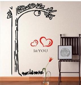 China Personalised Contemporary Tree Wall Flower Stickers G085 wholesale