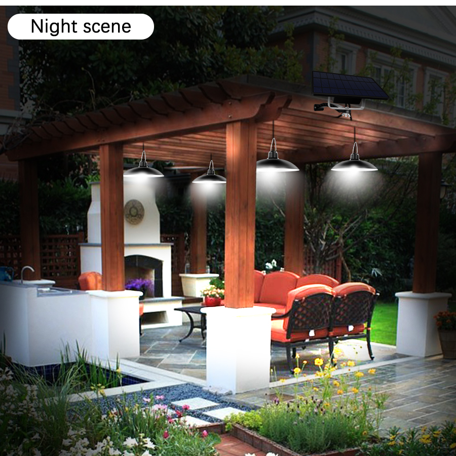 Split Solar Light Remote LED Lights with Extension Outdoor Waterproof Wall Lamp Sunlight Powered Lantern for Garden Street