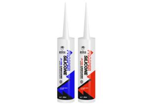 China White Color 100% RTV Acetic Silicone Sealant Silicone Adhesive For Glass wholesale
