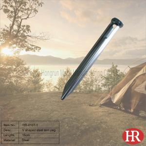China 15cm U shaped steel tent stakes wholesale