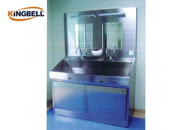 Floor Type Mirror Light Stainless Steel Portable Hand Sink Automatic Soap