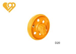 China Heavy Duty Front Idler Assembly , Yellow D31 Bulldozer Idler Replacement wholesale