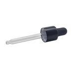 Non Spill Black Personal Care 18/410 Glass Dropper