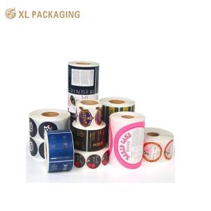 China 5000pcs Roll Customized Designs Wedding Stickers Round Floral Decoration for Scrapbooking wholesale