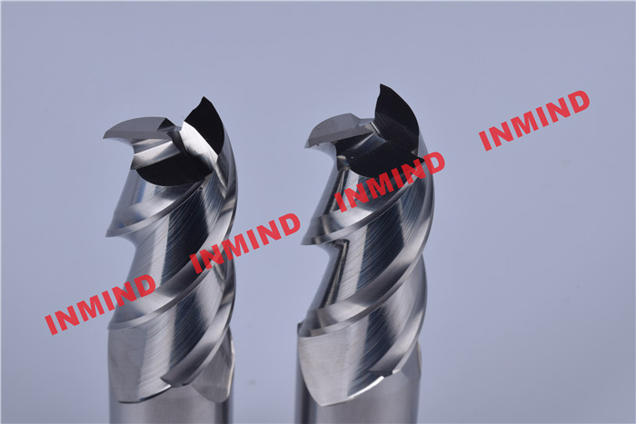 0.8um Grain Size Aluminum Cutting Tools , 3 Flute Carbide Milling Drill Bit
