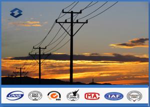 China Low Voltage Round steel pole 25 years Warrantly 18M Hot Dip Galvanization steel pole wholesale