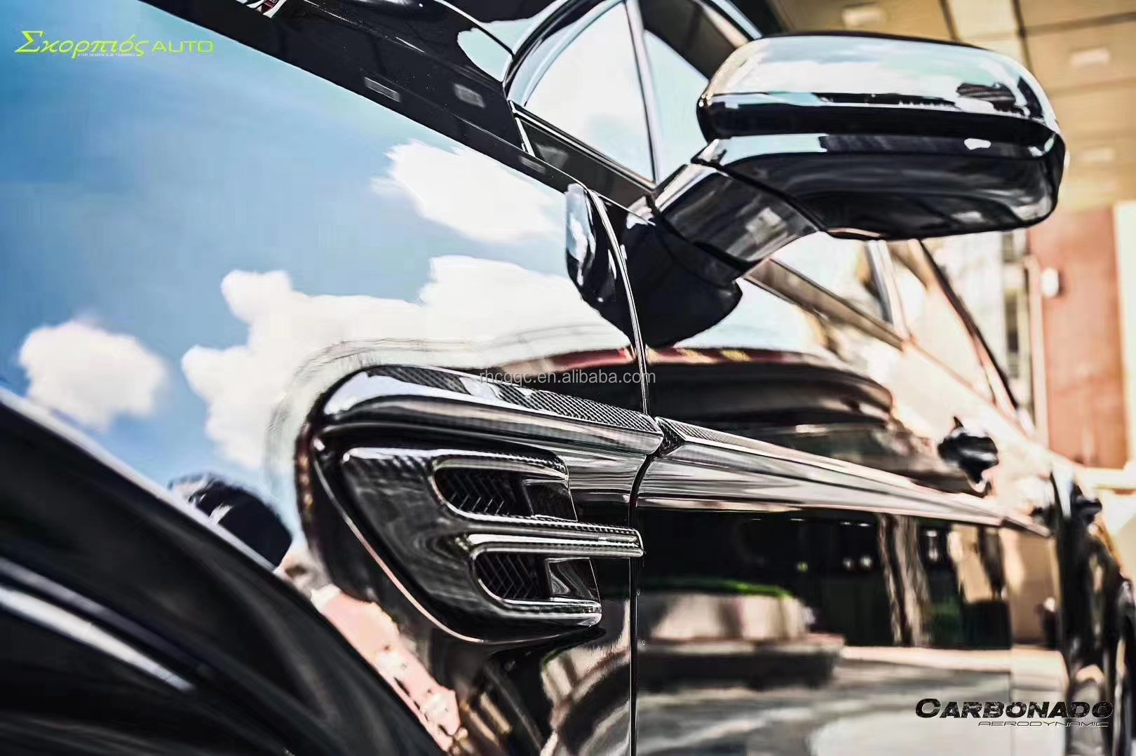 For Bentley Bentayga Carbon Fiber Body Kit Bentayga Upgrades the W12 Style Carbon Fiber Front Lip Diffuser Spoiler