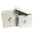 800gram Embossing Rigid Flower Packaging Box Square 4C Color