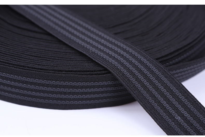 Polyester Rubber Non Slip Gripper Elastic Webbing For Cloth