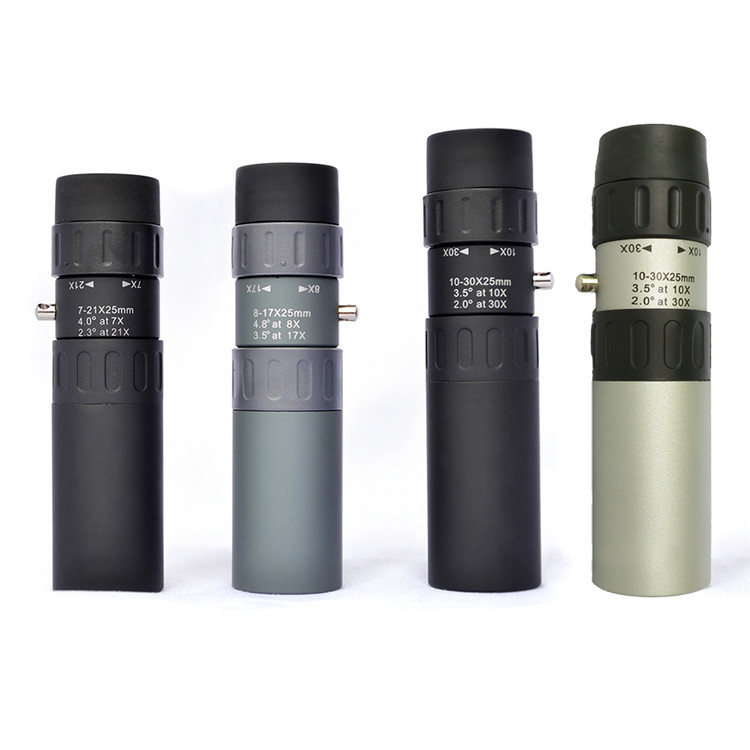 Long Range Monocular Telescope Optical Instrument 8-17X25 For Bird Watching