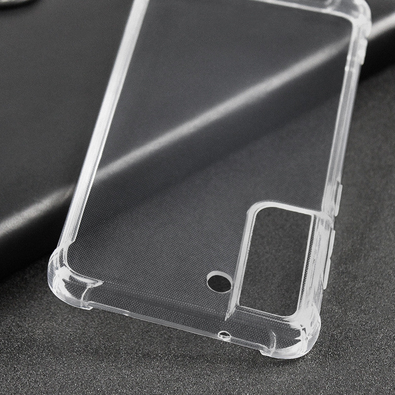 Transparent Shockproof Phone Cases For Samsung Galaxy S21 Fe Tpu Material
