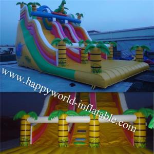 China Inflatable dinasour slide , commercial inflatable slide , giant slip n slide wholesale