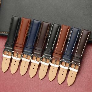 China ALK Genuine Leather Watchband Men Women Watch Band 20mm 18mm 16mm Wristwatch Strap on Belt Watchbands Bracelet Metal Buc wholesale