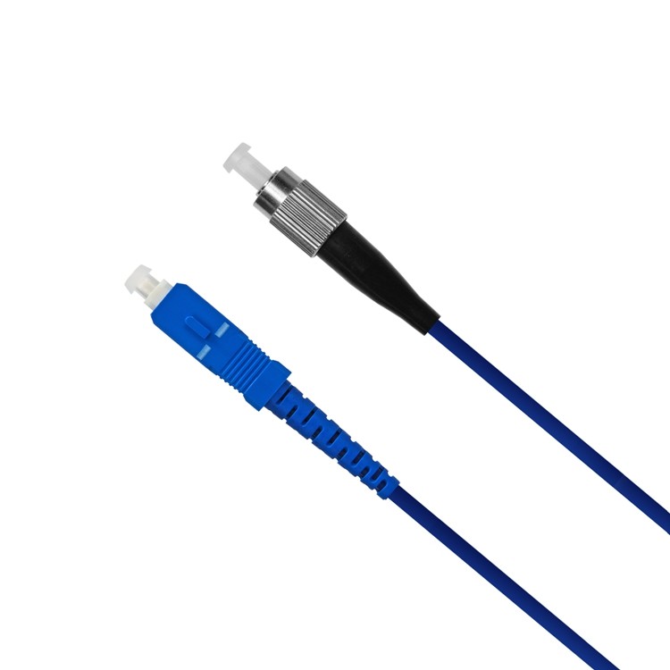 Armoured Fc Sc Fiber Patch Cord Single mode 3.0mm PVC LSZH Jacket