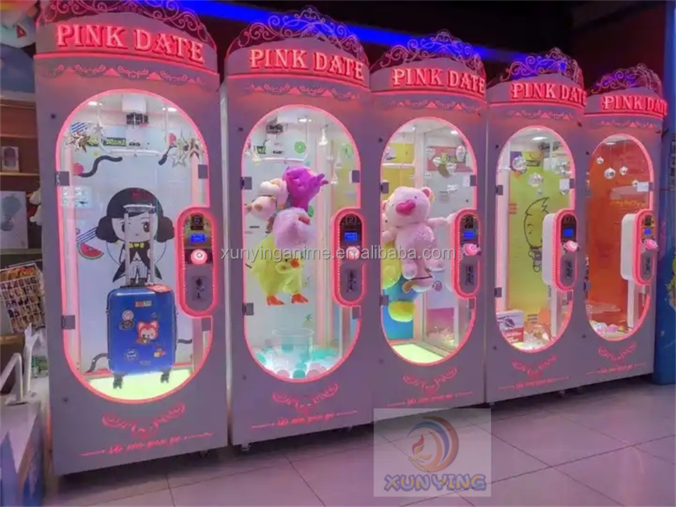 Indoor 3s Crane Games Toy Vending Gift Scissor Prize Machine for Fun 3 Years in Black