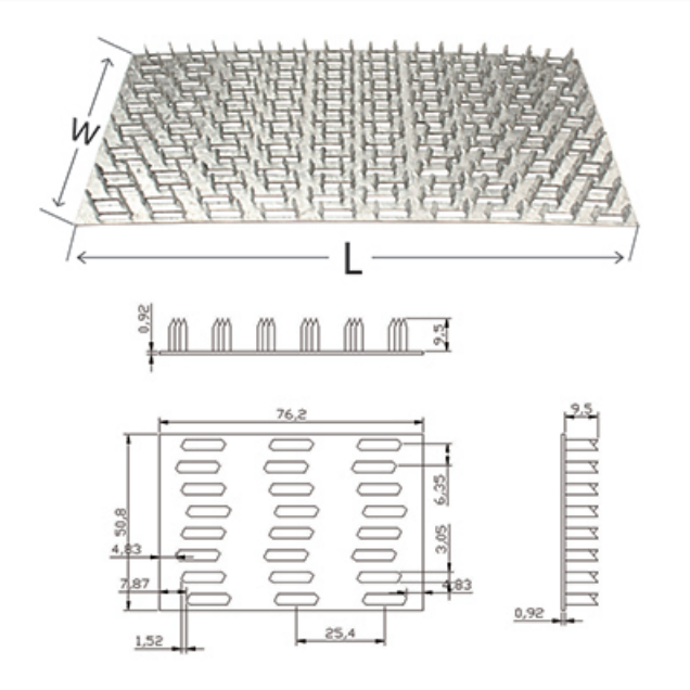 Wood House Roof Truss Nail Plate Custom Width*Length Knuckle Pronged Truss Mending Plate With Nail Teeth