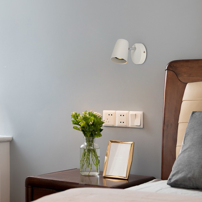 Hotel bedside lamp GU10 E27 reading lamp headboard wall light luxury hotel wall lamp villa bed retro wall light