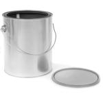 1L Paint Pail Bucket Waterproof Metal Lid Mini Tin Pails