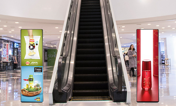 Portable LED Poster Display Floor Style Shopping Mall Advertising Digital Signage