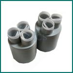 3 Finger Light Grey Silicone Rubber Cable Breakout Boots Breakout Cable
