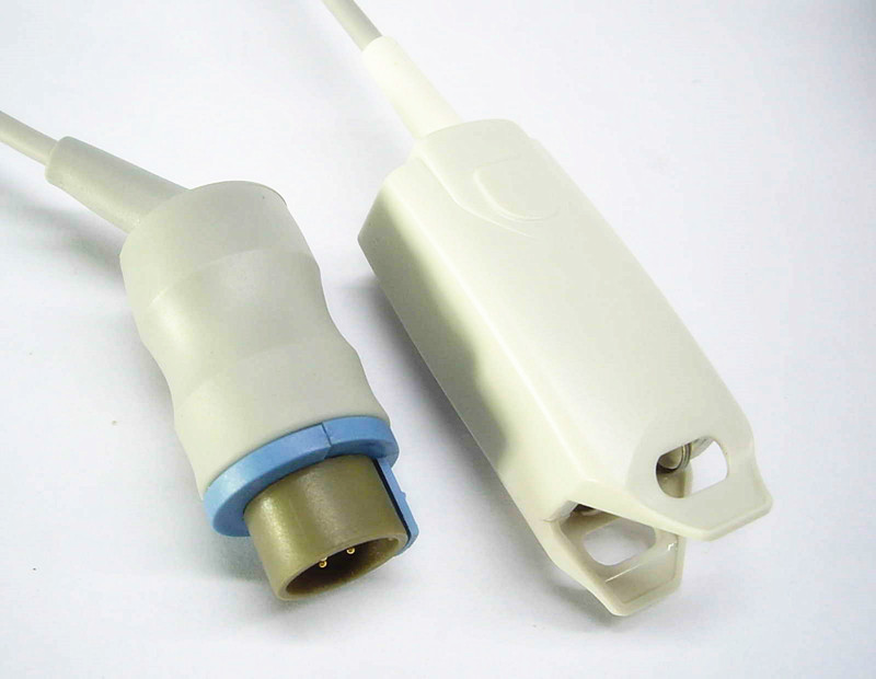 Kontron Spo2 Probe Sensor 6 Pin Reusable Spo2 Sensors Adult Soft Rubber