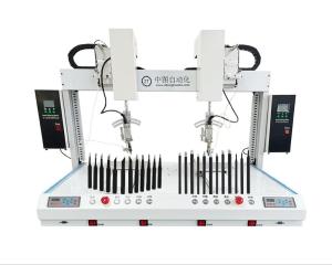 China 5 Axis Desktop Automatic Welding Robot Two Station Soldering Machine wholesale