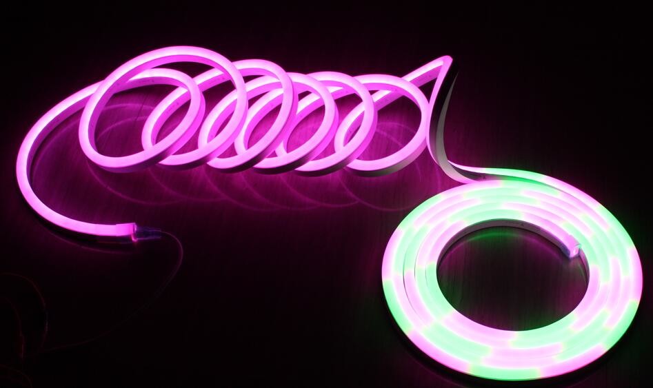 Side-view flat 11*19mm high cri rgbw dmx color changing addressable digital dmx led neon