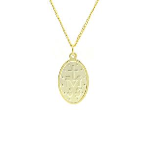 China 925 Silver Pendant Necklace Coin Charm Jesus Women Fashion 2020 Cubic Zirconia wholesale